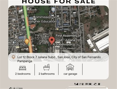 juliana subdivision san fernando pampanga|House and lot For Sale in Juliana , San Fernando .